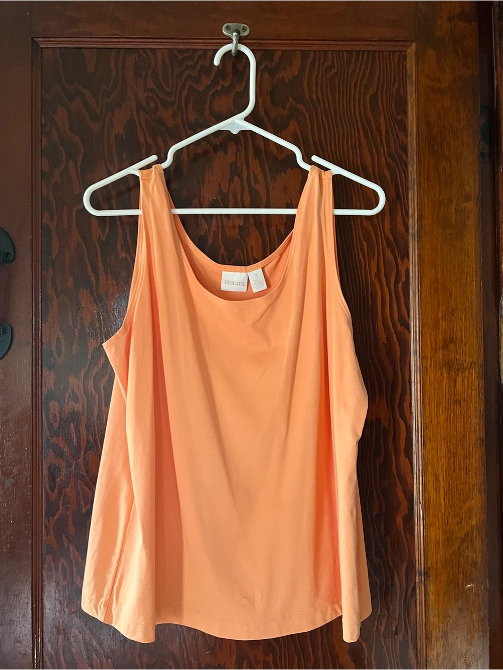 Chico's Peach Sleeveless Scoop Neck Tank